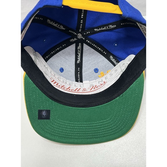 NEW Golden State Warriors Mitchell & Ness Snapback Cropped Logo Hat Cap - Picture 9 of 9
